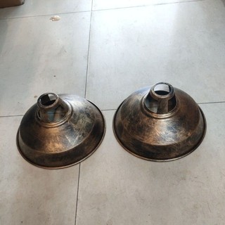 Combo 3 chao thả D30CM màu giả cổ,chao thả màu đồng cũ trang trí quán