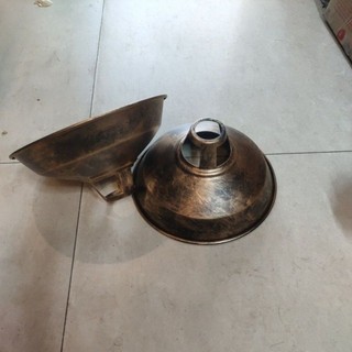 Combo 3 chao thả D30CM màu giả cổ,chao thả màu đồng cũ trang trí quán
