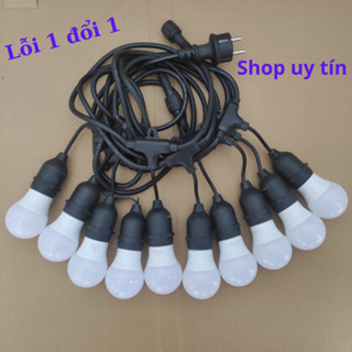 Giá SỉDây đèn trang trí ngoài trời dùng cho quán cà phê, trà chanh, trà sữa... 10m 20 bóng, 5m 10 bóng