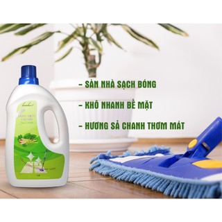Nước lau sàn nhà hương Sả Chanh/Quế Lam Hà 1 lít