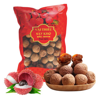 Vải thiều Bắc Giang sấy khô Vinafruits (túi 500g) Đồ ăn vặt, Món ăn đến từ quê hương