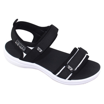 Sandal đế bằng nữ Bita's SEFYW.04 (Đen + Cam + Xanh mint)