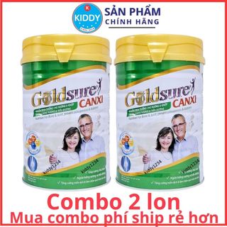  Combo 2 lon sữa Goldsure canxi NC 900g  date mới  