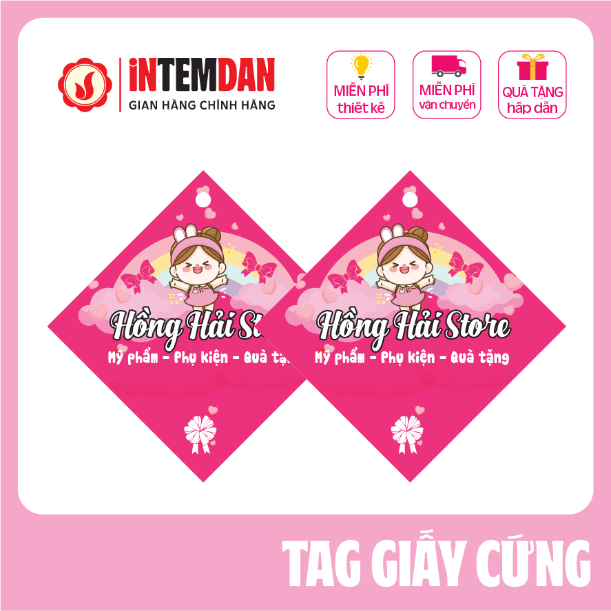 COMBO 500c Tag Giấy Treo, Đục Lỗ VINH LIEN Theo Yêu Cầu in tem dán Đủ size