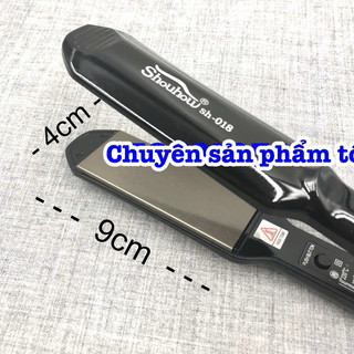 ✅Shoubou Máy Duỗi Tóc Bản Trung 018 Chất Liệu Ceramic Chống Dính 5 Mức Nhiệt Độ 140-220°C Dây Điện 2m2 Xoay 360 độ