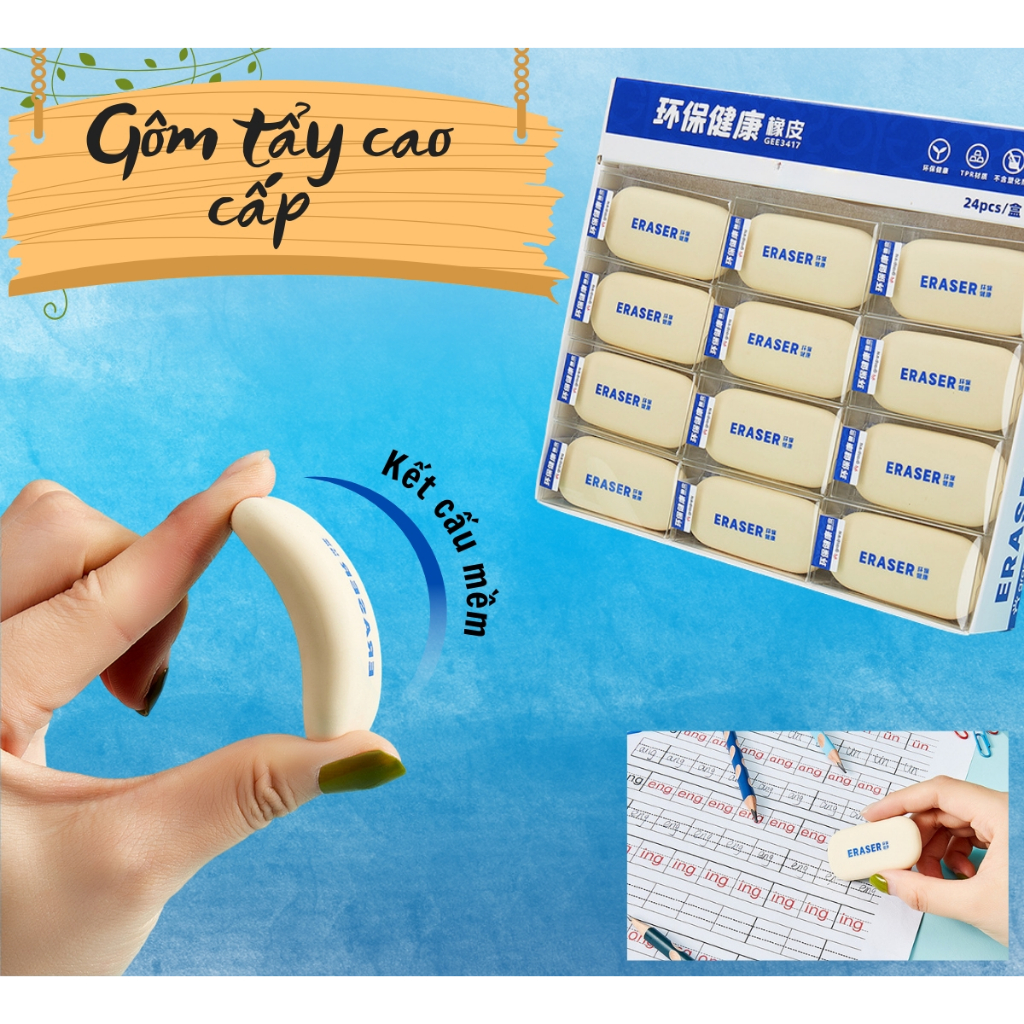 Gôm tẩy đất sét mỹ thuật