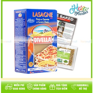 Mì lá Divella Lasagne số 109 – hộp xanh không trứng 500g