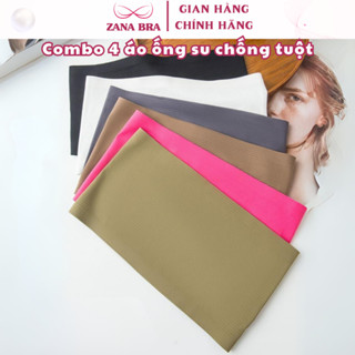Combo 4 Áo bra nữ cotton không dây chống tuột - Set 4 Áo ống Nữ mềm mại thoáng khí ZANABRA B2401