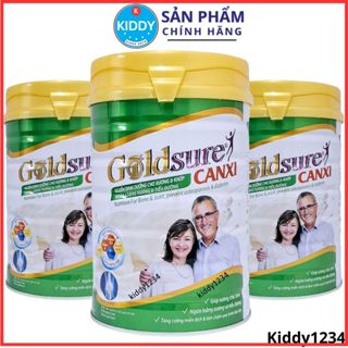 Combo 3 lon sữa Goldsure canxi ngừa loãng xương 900g dành cho người già (date luôn mới)