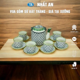 Mẫu ấm tích họa tiết gốm sứ cao cấp Bát Tràng  Bộ ấm trà Dụng cụ thưởng trà Tích uống trà xanh