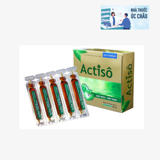  ACTISÔ DHG  10 ống  - Cao atiso giúp tăng cường chức năng gan giảm mẩn ngứa vàng da. 