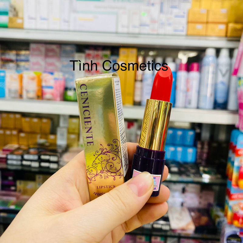 Son Thỏi Mịn Môi Lâu Phai Naris Ceniciente Lipstick (105-đỏ cam)