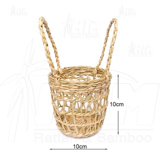 Giỏ cói quai xách, giỏ trồng cây