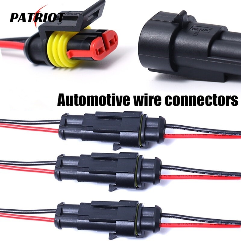 Cặp jack nối dây điện 1P, 2P, 3P, 4P chống nước dùng cho xe máy, xe hơi..[Chât lượng]