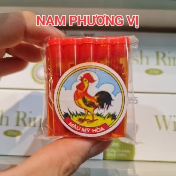 10 Ống Màu Gạch Tôm Mỹ Hoà [LUÔN CÓ HÀNG MỚI] - Màu Vàng Mỹ Hoà Gói 50G - Màu Thực Phẩm - Màu Nước