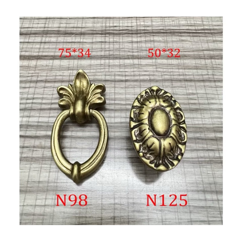 Núm Tay quai N125, N98  đồng nguyên chất, tay quai lắp tủ quần áo, tủ trang trí, kệ tivi vô cùng đẹp