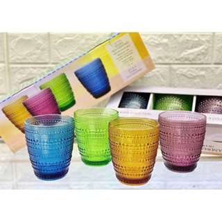 Bộ 4 cốc thuỷ tinh Highgate 4 màu 295ml