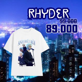Áo Thun ATSH RHYDER ANH BIẾT RỒI form rộng Vải Poly Mè STREETSFACT TRENDSxCUS