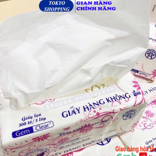 Giấy ăn lụa cao cấp 300 tờ - khăn giấy rút lụa mềm,mịn,dẻo dai