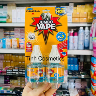 Bộ đôi chất xông đuổi muỗi Jumbo vape, tinh dầu đuổi muỗi đốt hương hoa Sakura 34ml*2