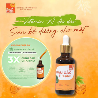 Dầu gấc ép lạnh nguyên chất Gấc Garden giúp làm đẹp, ngừa lão hóa 50ml