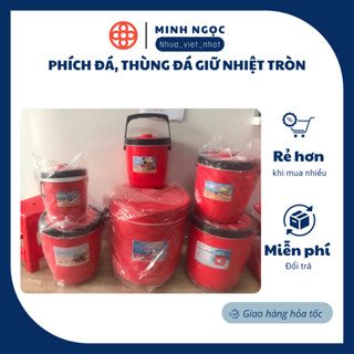 Phích đá, thùng đá giữ nhiệt tròn 10L, 11L, 15L Việt Nhật chất lượng cao