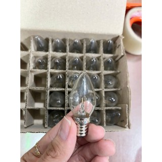 Bóng đèn trái ớt - bóng lửa 3W Hòa Thái Đỏ - Trắng thay thế ở bàn thờ