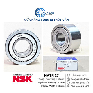 Vòng bi bạc đạn đũa trụ kim lăn NATR 17 nắp phớt kim loại (17x40x21) hãng NSK