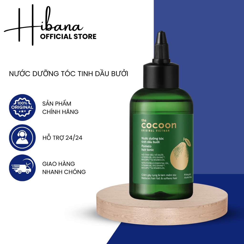 Xịt Bưởi CoCoon Dưỡng Tóc Tinh Dầu Bưởi COCOON giảm rụng tóc kích thích mọc tóc 140ml