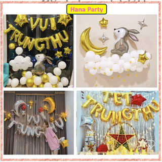 (HỎA TỐC TP.HCM) SET BONG BÓNG TRANG TRÍ TẾT TRUNG THU NGÀY HỘI TRĂNG RẰM CHO BÉ VUI TRUNG THU
