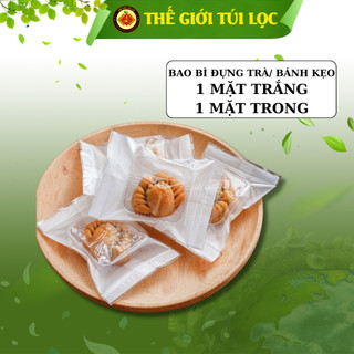 Túi đựng trà, bánh kẹo PHUKIENTUILOC, bao bì túi HÀN NHIỆT, 1 mặt trắng 1 mặt trong - Combo 100 túi