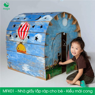 MFK01 - Nhà giấy carton lắp ráp cho bé | Magix for Kid
