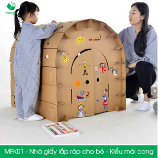 MFK01 - Nhà giấy carton lắp ráp cho bé | Magix for Kid