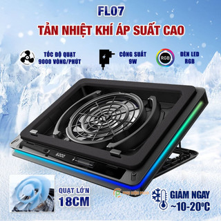 Đế tản nhiệt Laptop FL07 FL08 V2 tản khí nén turbo giảm nhiệt thực sự chuyên dụng cho Laptop đồ họa gaming