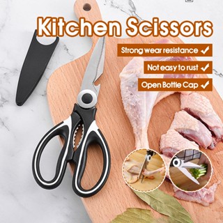 Kéo Cắt Gà Và Thực Phẩm Nhà Bếp Có Nắp Đậy, Kéo Nhà Bếp Cắt Gà, Mổ Cá Đa Năng Thép Không Gỉ