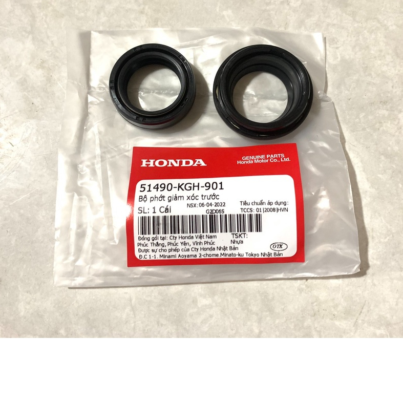 Bộ phớt giảm sóc trước Dream , Wave, AIR BLADE 125, LEAD 125 và 1 số dòng xe khác (51490-KGH-901)