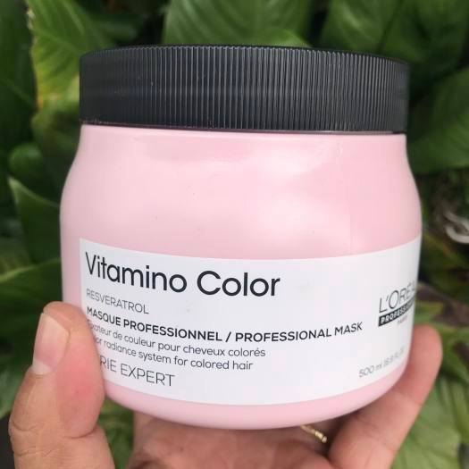 [L'OREAL_CHÍNH HÃNG] Hấp dầu dưỡng màu tóc nhuộm L'Oreal Series Expert Vitamino masque 500ml NEW 202