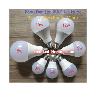 [COMBO 2 ] Bóng led bulb 3w, Chống Nước Trang Trí Ngoài Trời