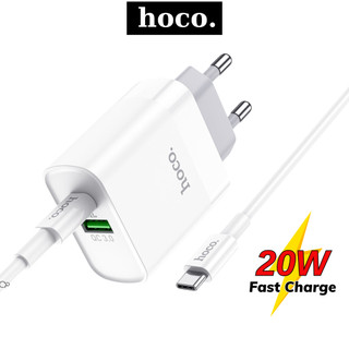Combo Bộ sạc nhanh Type C Hoco Củ sạc chống quá tải nhiệt hỗ trợ Qc 3.0 cho nhiều thiết bị smartphone