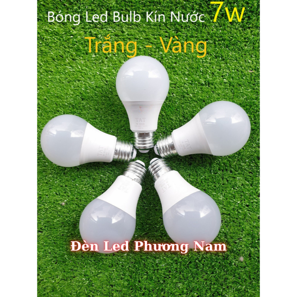 [COMBO 2 ] Bóng BULB kín nước 7w, Tiết Kiệm Điện