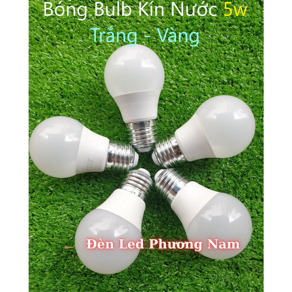 [COMBO 2 ] Bóng đèn led BULB 5w (Trắng - Vàng) - đủ wat