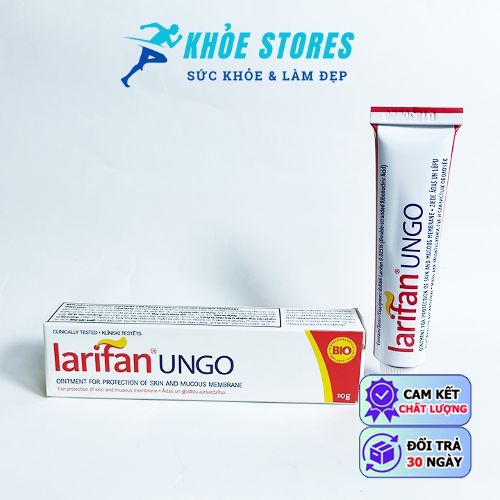 Larifan Ungo Tuýp 10g Ngừa Mụn Rộp, Sùi Mào Gà, Herpes,.. Tái Phát [CHÍNH HÃNG]