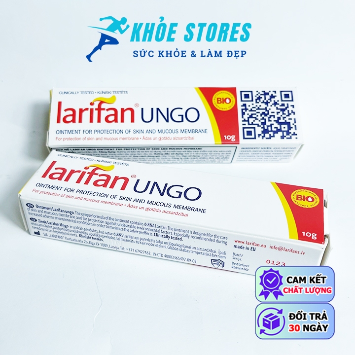 Larifan Ungo Tuýp 10g Ngừa Mụn Rộp, Sùi Mào Gà, Herpes,.. Tái Phát [CHÍNH HÃNG]