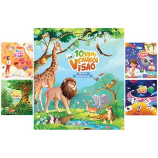 Sách - 10 Vạn Câu Hỏi Vì Sao? - Bộ 5 Cuốn In Màu: Động Vật, Thực Vật, Vũ Trụ Huyền Bí, Cơ Thể Người, Khoa Học Thú V