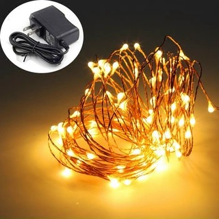 [2m/3m/5m/10m] Đèn LED Dây Đồng Kẽm Chipsling siêu lung linh xài pin