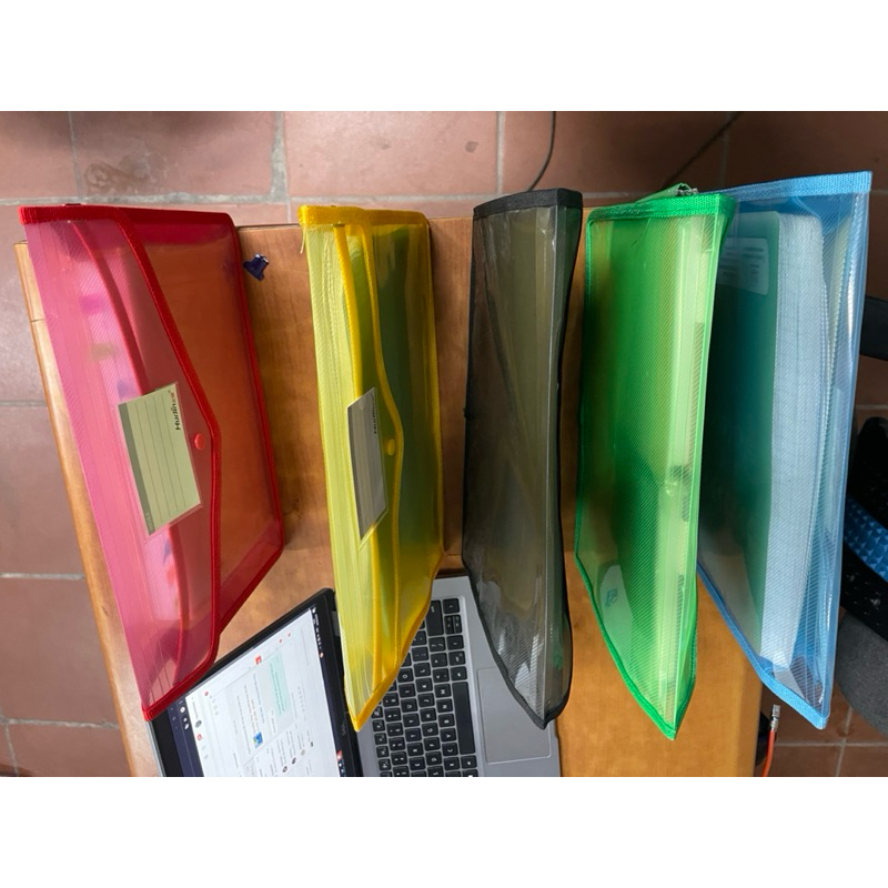 Cặp tài liệu trong 1 ngăn 3D dành cho học sinh, văn phòng - Còn màu xanh biển