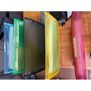Cặp tài liệu trong 1 ngăn 3D dành cho học sinh, văn phòng - Còn màu xanh biển