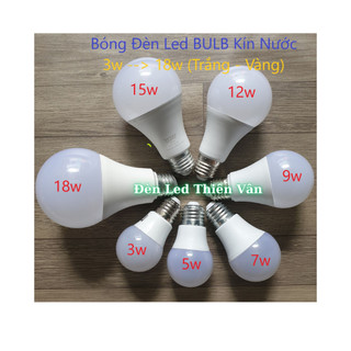 [COMBO 2 Bóng]  Bóng led BULB trang trí Trắng - Vàng, Đuôi E27 Tiện Dụng, Chống Nước, Tiết Kiệm Điện
