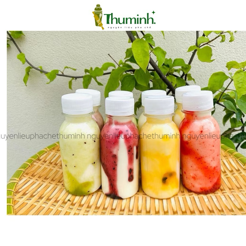 Combo 100 Chai Nhựa Tròn 100ml Kèm Nắp