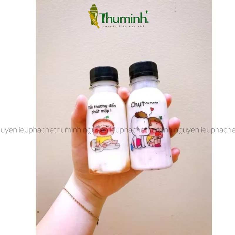 Combo 100 Chai Nhựa Tròn 100ml Kèm Nắp